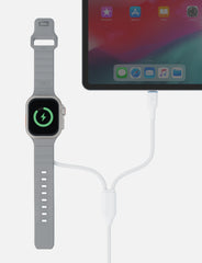 Deuce 2-in-1 USB-C to USB-C with Integrated Watch Charger