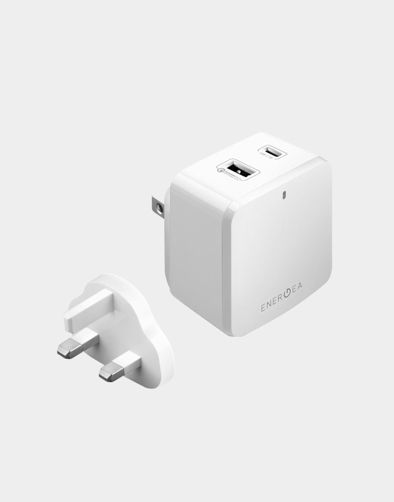 48W US and EU compatibility travel adapter with 1 USB-C port